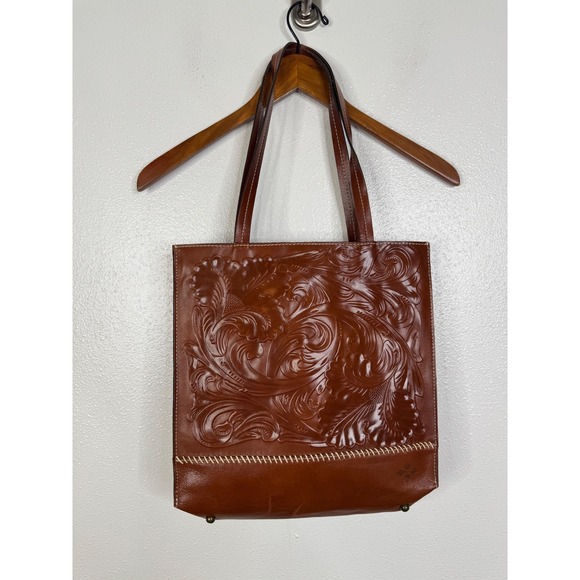 Patricia Nash Handbags - Patricia Nash Toscano Tote Tooled Leather Shoulder Bag Florence Tan P50707 NWT